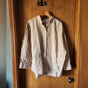J. Crew Relaxed Fit Buttondown Honey Stripe